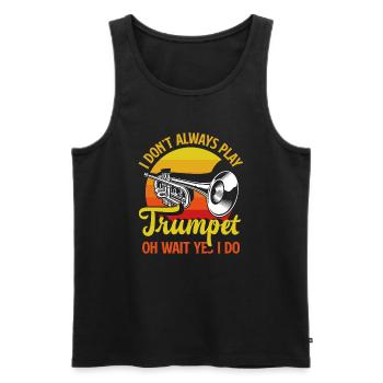 Trompete Trompeter Trompeten Spieler - Männer Premium Bio Tank Top - Schwarz - Vorne - AI Model Male 178 light (178cm)