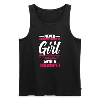 Trompete Trompeter Trompeten Spieler - Männer Premium Bio Tank Top - Schwarz - Vorne - Michal (187cm)