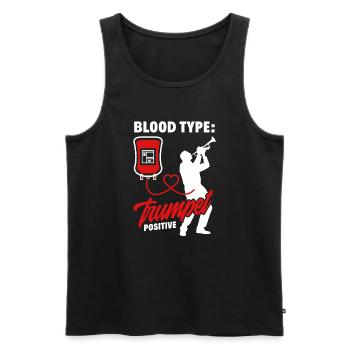 Trompete Trompeter Trompeten Spieler - Männer Premium Bio Tank Top - Schwarz - Vorne - Michal (187cm)