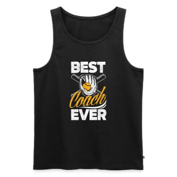 Lustiger Baseball - Männer Premium Bio Tank Top - Schwarz - Vorne - Michal (187cm)