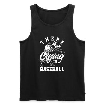 Lustiger Baseball - Männer Premium Bio Tank Top - Schwarz - Vorne - Michal (187cm)