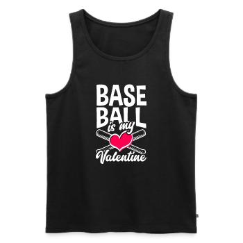 Lustiger Baseball - Männer Premium Bio Tank Top - Schwarz - Vorne - Michal (187cm)