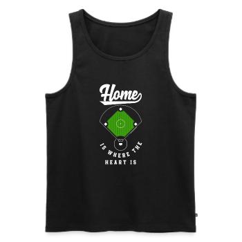 Lustiger Baseball - Männer Premium Bio Tank Top - Schwarz - Vorne - Michal (187cm)
