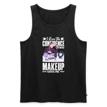 Lustiges Make Up Artist Maskenbildner Geschenk - Männer Premium Bio Tank Top - Schwarz - Vorne - AI Model Male 178 light (178cm)