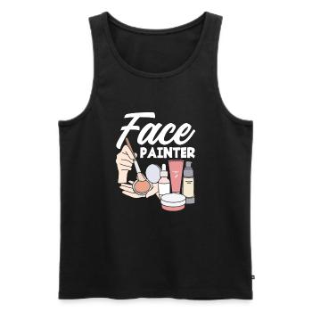 Lustiges Make Up Artist Maskenbildner Geschenk - Männer Premium Bio Tank Top - Schwarz - Vorne - AI Model Male 178 light (178cm)