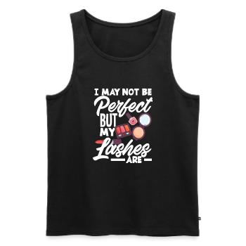 Lustiges Make Up Artist Maskenbildner Geschenk - Männer Premium Bio Tank Top - Schwarz - Vorne - AI Model Male 178 light (178cm)