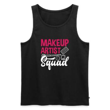 Lustiges Make Up Artist Maskenbildner Geschenk - Männer Premium Bio Tank Top - Schwarz - Vorne - AI Model Male 178 light (178cm)