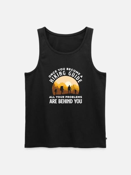 Funny Hiking Gift - Men's Premium Organic Tank Top - black
