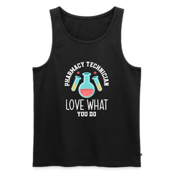 Apothecary Apothecary Apothecary Pharmacy Gift - Men's Premium Organic Tank Top - black - Front - AI Model Male 178 light (178cm)