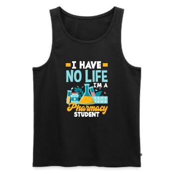 Apothecary Apothecary Apothecary Pharmacy Gift - Men's Premium Organic Tank Top - black - Front - AI Model Male 178 light (178cm)