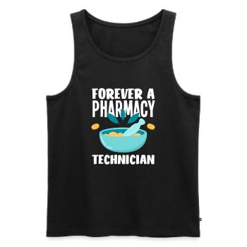 Apothecary Apothecary Apothecary Pharmacy Gift - Men's Premium Organic Tank Top - black - Front - AI Model Male 178 light (178cm)