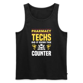 Apothecary Apothecary Apothecary Pharmacy Gift - Men's Premium Organic Tank Top - black - Front - AI Model Male 178 light (178cm)
