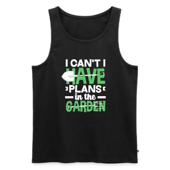 Jardinier, Jardinier, Jardinier, Jardinier Amateur, Plantes - Débardeur bio Premium Homme - noir - Devant - Michal (187cm)