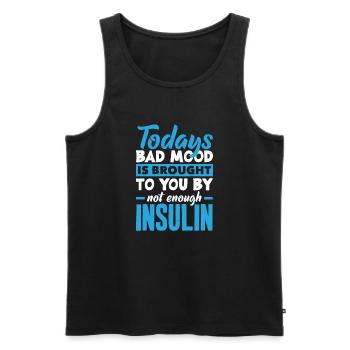 T1D Diabetes Type 1 Diabetic Gift - Men's Premium Organic Tank Top - black - Front - Michal (187cm)