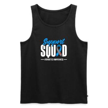 T1D Diabetes Typ 1 Diabetiker Geschenk - Männer Premium Bio Tank Top - Schwarz - Vorne - Michal (187cm)