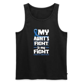 T1D Diabetes Typ 1 Diabetiker Geschenk - Männer Premium Bio Tank Top - Schwarz - Vorne - Michal (187cm)