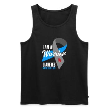 T1D Diabetes Type 1 Diabetic Gift - Men's Premium Organic Tank Top - black - Front - Michal (187cm)