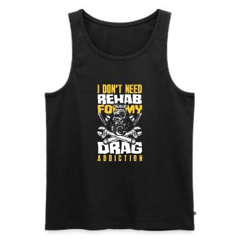 Funny Car Racing Car Racing Gift - Men's Premium Organic Tank Top - black - Front - AI Model Male 178 light (178cm)