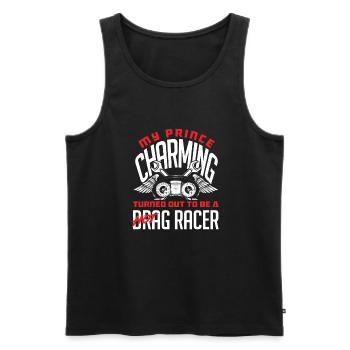 Funny Car Racing Car Racing Gift - Men's Premium Organic Tank Top - black - Front - AI Model Male 178 light (178cm)