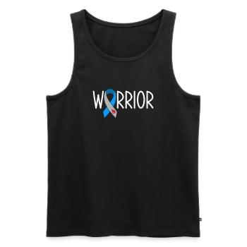 T1D Diabetes Typ 1 Diabetiker Geschenk - Männer Premium Bio Tank Top - Schwarz - Vorne - Michal (187cm)