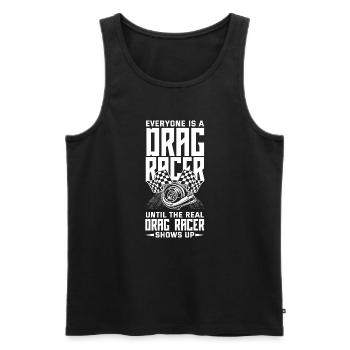 Funny Car Racing Car Racing Gift - Men's Premium Organic Tank Top - black - Front - AI Model Male 178 light (178cm)