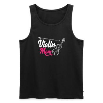 Violon Violon Violoniste Joueur de violon - Débardeur bio Premium Homme - noir - Devant - Michal (187cm)
