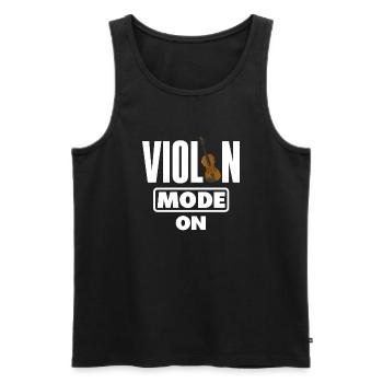 Violon Violon Violoniste Joueur de violon - Débardeur bio Premium Homme - noir - Devant - Michal (187cm)