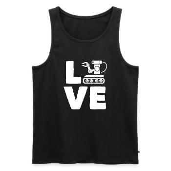 Robotics Robot Programmer - Men's Premium Organic Tank Top - black - Front - Michal (187cm)