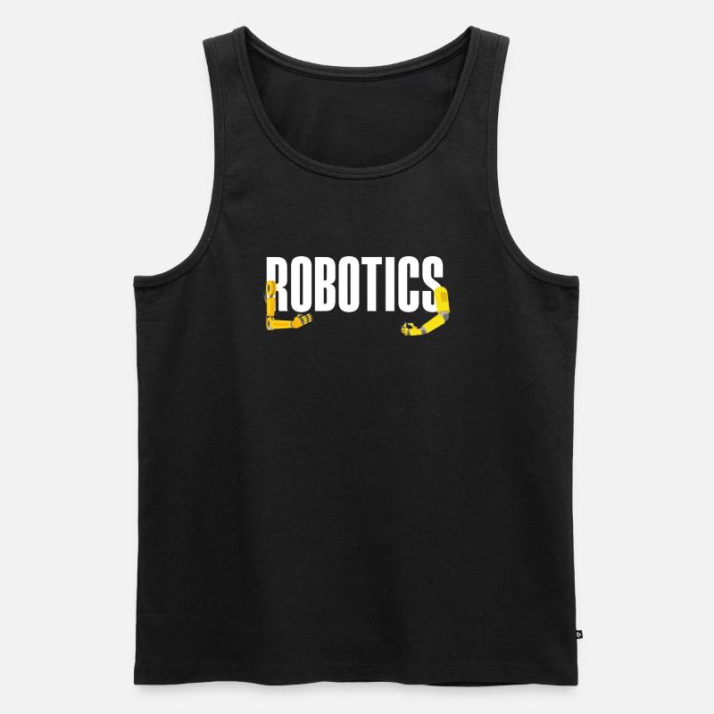 Programmeur de robots robotiques - Débardeur bio Premium Homme - noir