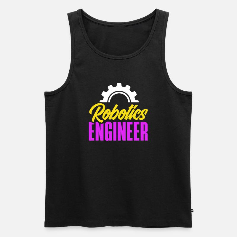 Programmeur de robots robotiques - Débardeur bio Premium Homme - noir