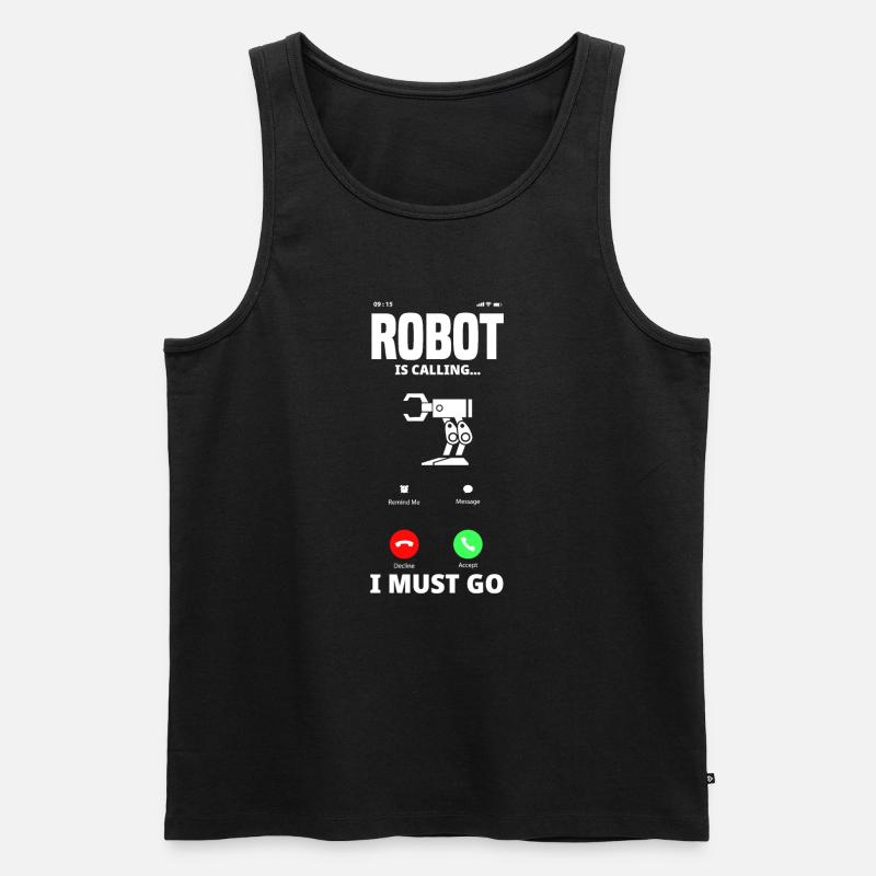 Robotics Robot Programmer - Men's Premium Organic Tank Top - black