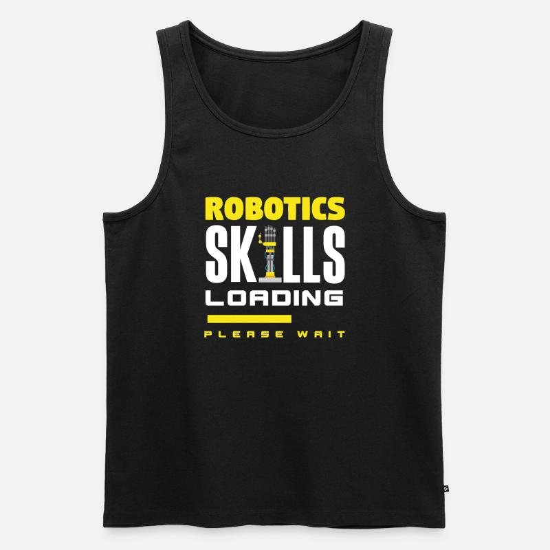 Programmeur de robots robotiques - Débardeur bio Premium Homme - noir