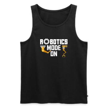 Robotics Robot Programmer - Men's Premium Organic Tank Top - black - Front - Michal (187cm)