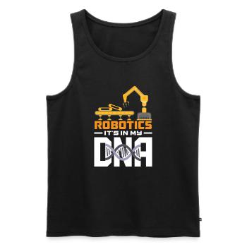 Robotics Robot Programmer - Men's Premium Organic Tank Top - black - Front - Michal (187cm)