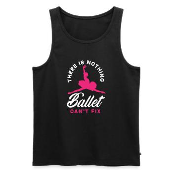 Süßes Ballerina Ballettänzerin Geschenk - Männer Premium Bio Tank Top - Schwarz - Vorne - AI Model Male 178 light (178cm)