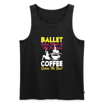 Süßes Ballerina Ballettänzerin Geschenk - Männer Premium Bio Tank Top - Schwarz - Vorne - AI Model Male 178 light (178cm)