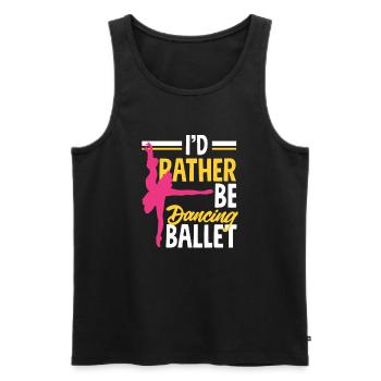 Süßes Ballerina Ballettänzerin Geschenk - Männer Premium Bio Tank Top - Schwarz - Vorne - AI Model Male 178 light (178cm)
