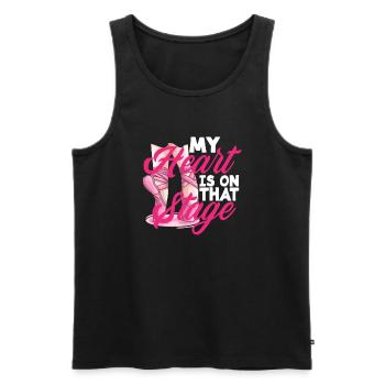 Süßes Ballerina Ballettänzerin Geschenk - Männer Premium Bio Tank Top - Schwarz - Vorne - AI Model Male 178 light (178cm)