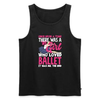 Süßes Ballerina Ballettänzerin Geschenk - Männer Premium Bio Tank Top - Schwarz - Vorne - AI Model Male 178 light (178cm)