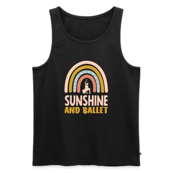 Süßes Ballerina Ballettänzerin Geschenk - Männer Premium Bio Tank Top - Schwarz - Vorne - AI Model Male 178 light (178cm)