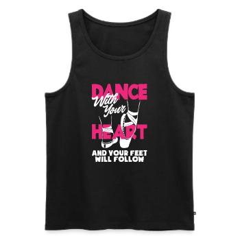 Süßes Ballerina Ballettänzerin Geschenk - Männer Premium Bio Tank Top - Schwarz - Vorne - AI Model Male 178 light (178cm)