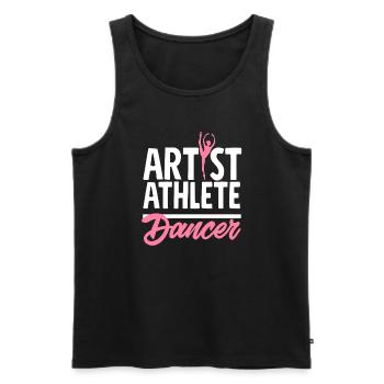 Süßes Ballerina Ballettänzerin Geschenk - Männer Premium Bio Tank Top - Schwarz - Vorne - AI Model Male 178 light (178cm)