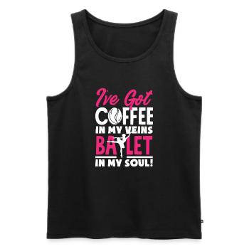 Süßes Ballerina Ballettänzerin Geschenk - Männer Premium Bio Tank Top - Schwarz - Vorne - AI Model Male 178 light (178cm)