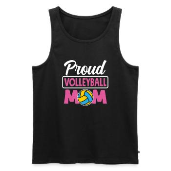 Lustiges Volleyball Geschenk - Männer Premium Bio Tank Top - Schwarz - Vorne - Michal (187cm)
