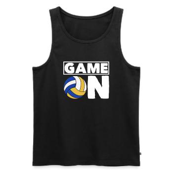 Lustiges Volleyball Geschenk - Männer Premium Bio Tank Top - Schwarz - Vorne - Michal (187cm)