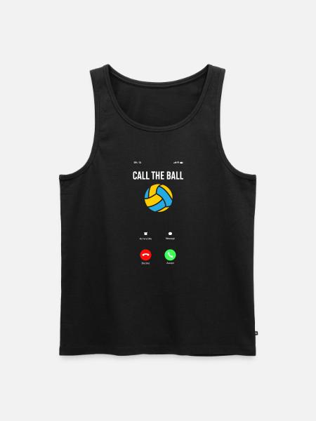 Lustiges Volleyball Geschenk - Männer Premium Bio Tank Top - Schwarz