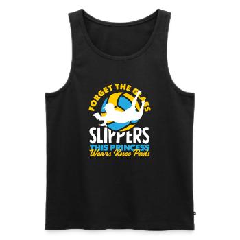Lustiges Volleyball Geschenk - Männer Premium Bio Tank Top - Schwarz - Vorne - Michal (187cm)