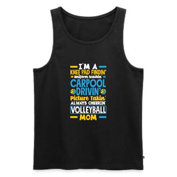 Lustiges Volleyball Geschenk - Männer Premium Bio Tank Top - Schwarz - Vorne - Michal (187cm)