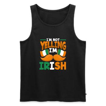 Funny Irishman Ireland Gift - Men's Premium Organic Tank Top - black - Front - Michal (187cm)