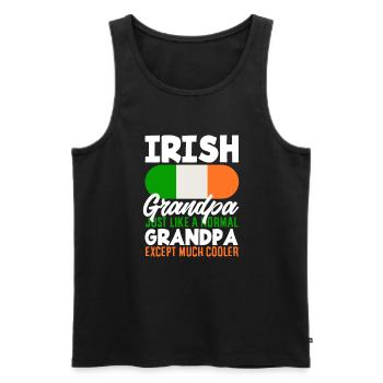 Funny Irishman Ireland Gift - Men's Premium Organic Tank Top - black - Front - Michal (187cm)